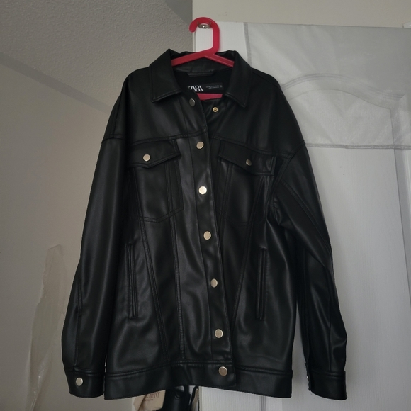 Zara faux leather jacket - Picture 2 of 5